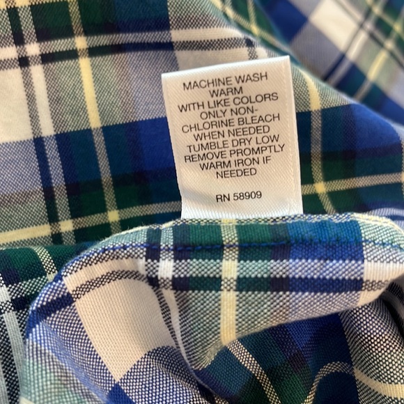 Cremieux Classics Cotton Short-Sleeve Button Down Blue Shirt Size Large NWT - Picture 15 of 15